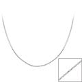 Mondevio Sterling Silver 18-inch Italian Box Chain Necklace