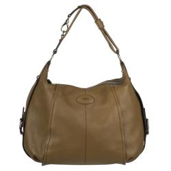 Tod's Brown Leather Hobo Bag