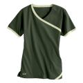 IguanaMed Women's Cross Over Tree Line Green Top