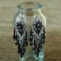 Sterling Silver Beaded Chandelier Earrings (Guatemala)