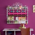 Miliam White Wall Mount 2-Shelf Storage Rack