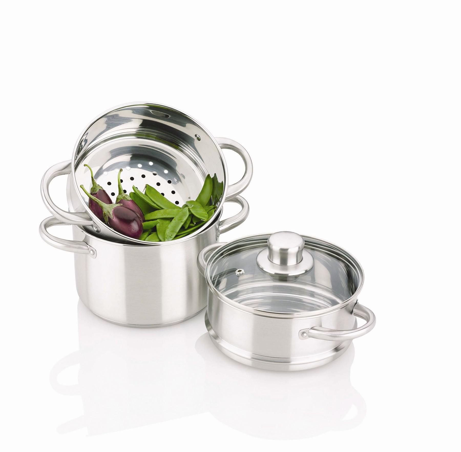 Fagor Double Boiler with Steamer Insert Overstock Shopping Great Deals on Fagor America Pots