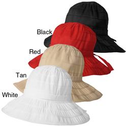 Adi Designs Women's 3.5-inch Brim Ribbon Bucket Hat