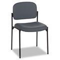 basyx by HON Armless Charcoal Grey Guest Chair