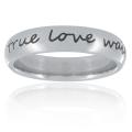 Stainless Steel 'true love waits' Ring