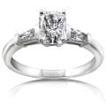 14k White Gold 1 1/3ct TDW Certified Diamond Engagement Ring (F, SI2)
