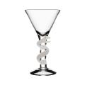 Kosta Boda Cleopatra White Snake Martini Glass