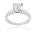 14k White Gold 2ct TDW Certified Diamond Solitaire Engagement Ring (H-I, I1)