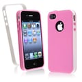 BasAcc Hot Pink/ White Trim TPU Case for Apple iPhone 4/ 4S