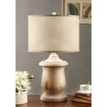 Latte Urn Table Lamp with Cream Shade