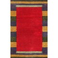 Handmade Gabbeh Red Wool Rug (9' x 12')