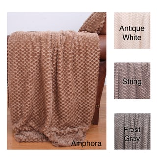Alessandra Twisted 50 x 60-inch Faux Fur Throw