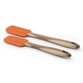 Rachael Ray 2-Piece Orange Bamboo Spatula Set