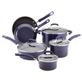 Rachael Ray Porcelain II Purple 10-piece Cookware Set