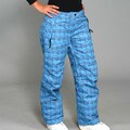 Pulse Women's Vivid Blue Plaid Ski/Snowboard Pants