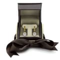 DaVonna 14k Gold White Cultured Pearl Leverback Earring with Gift Box (9-10 mm)