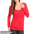 Stanzino Women's Overlap Long Sleeve Top