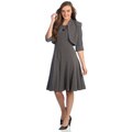 R & M Richards Women's Size 18 Charcoal 2-piece Career Dress