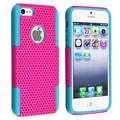 BasAcc Blue Skin/ Hot Pink Mesh Hybrid Case for Apple iPhone 5