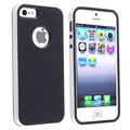 BasAcc Black/ White Bumper TPU Rubber Skin Case for Apple iPhone 5