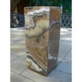 Square Marbled Alabaster Vase (Egypt)