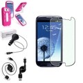 BasAcc Case/ Screen Protector/ Charger for Samsung Galaxy S3