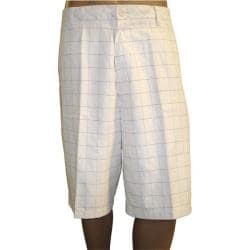 Ashworth Men's Flat Front Plaid Shorts