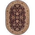 Hand-tufted Casa Plum Wool Rug (8' x 10' Oval)