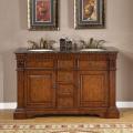 55-inch Double-sink Cabinet Bathroom Vanity