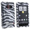 Silver/ Black Zebra Diamond Case for HTC EVO 4G