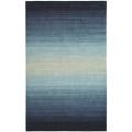 Martha Stewart Ombre Gradient Blue Wool Rug (9' x 12')