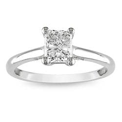 Miadora 18k Gold 1 1/10ct TDW Certified Diamond Solitaire Engagement Ring (F-G, SI1)