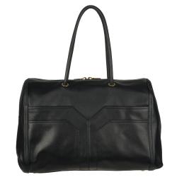 Yves Saint Laurent 257202 Black Leather Bowler Bag