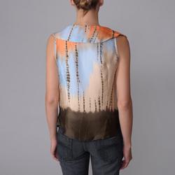 Piano Brand Junior's Pleated Front Sleeveless Blouse