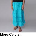 Provogue Women's Lace-detailed Peasant Skirt
