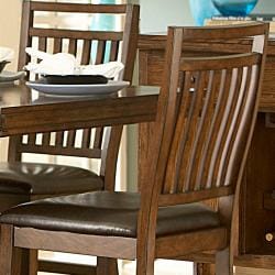 ETHAN HOME Harper Mission Oak 24-inch Counter Dining Stool (Set of 2)