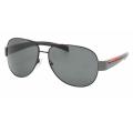 Prada Sport PS51LS Black Aviator Sunglasses