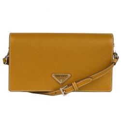 Prada Camel Leather Shoulder Bag