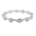 Sterling Silver Diamond Accent Stackable Ring