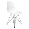 White WireLeg Dining Chairs (Set of 4)