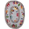Hand-carved Alexa Kids Street Car Multi Wool Rug (5' x 7')