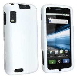 White Rubber Coated Case for Motorola Atrix MB860 4G