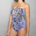 Jantzen Women's Tied Animal One-piece Swimsuit- Purple