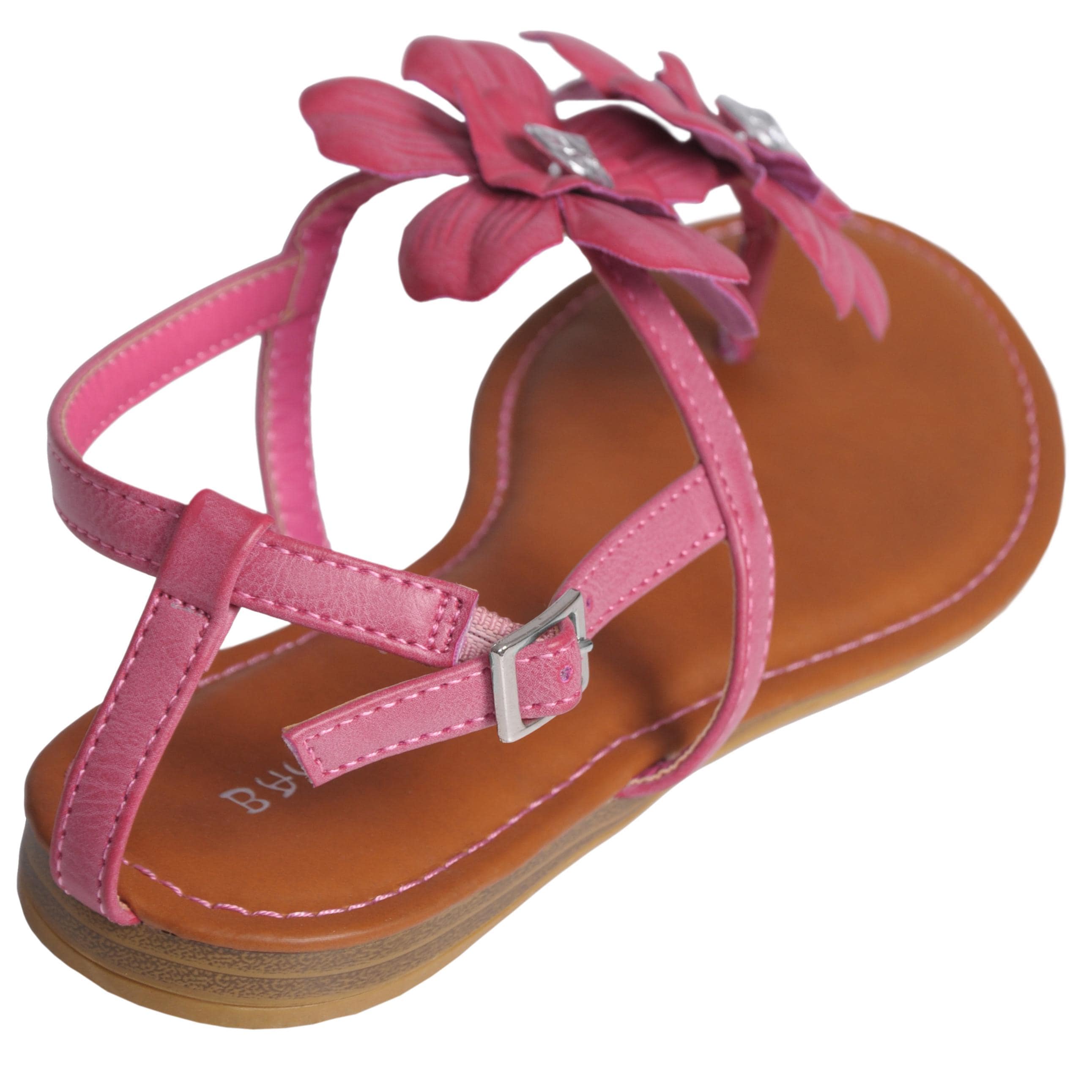 Journee Collection Women's 'Morning-17' Floral Accent T-strap Sandals