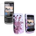 Flower Case w/ Screen Protector for Blackberry 9800