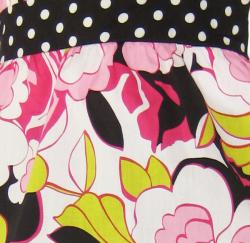 Ann Loren Girl's Floral Peasant Top and Pant Set