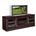 Transitional Wenge 70-inch TV and Entertainment Center