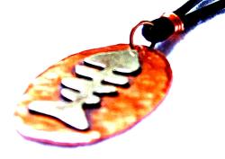 My Three Metals Copper Skeleton Fish Necklace