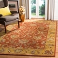 Handmade Heritage Rust/ Beige Wool Rug