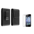 INSTEN Leather Case/ Screen Protector for Apple iPhone 4/ 4S